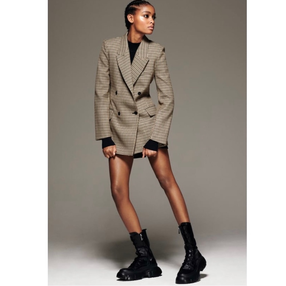 ZARA Plaid blazer